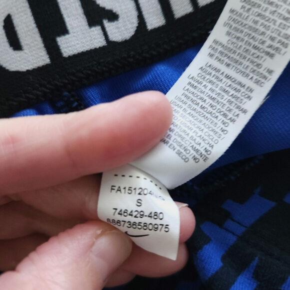 Nike Athletic Compression Yoga Leggings Women Small Stretch Mid Rise Multicolor - Picture 6 of 6